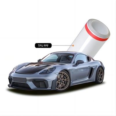 Película de carroceria de automóvel transparente, invisível, auto-curável, rolos Tpu Ppf Película de proteção de pintura para automóveis